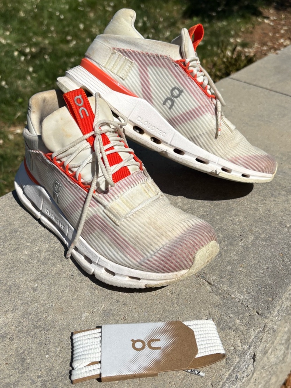 On Running Cloudnova Void Undyed White Flame - 6